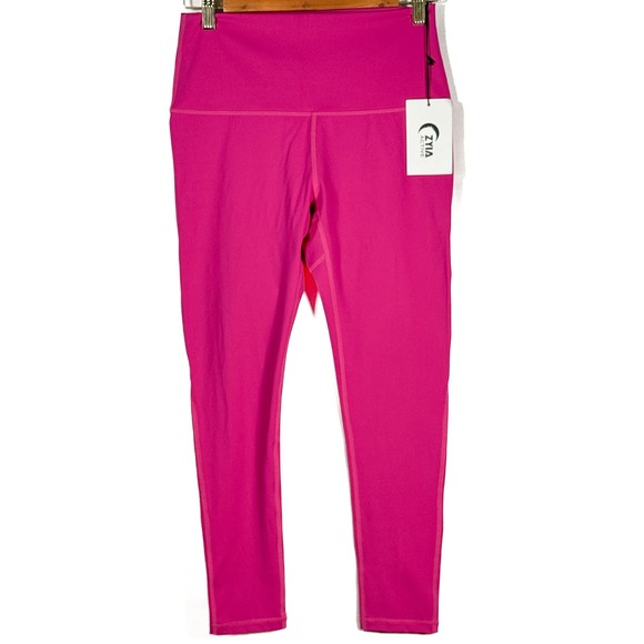 ZYIA Active Fuchsia Brilliant Hi-Rise 7/8 Leggings 24" Athletic Workout - Picture 1 of 5